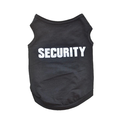 Security Clothing for Dogs Summer Pet Clothes Vest for Small Dogs Chihuahua Yorkshire Puppy Cats Low Price Pets T-shirt Costume TNINGPET Store