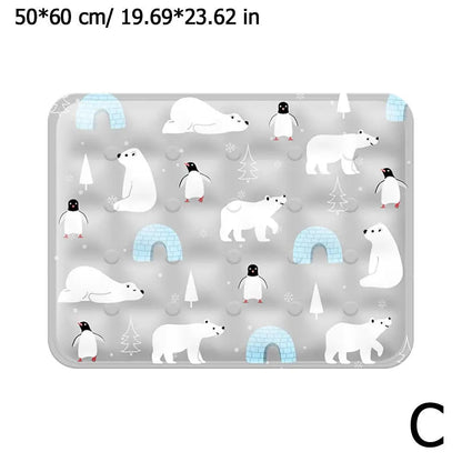 Summer Pet Cooling Pad Ice Crystal Gel Cool Down Cat To Dog Pet Grasp Bed Resistance Collapsible Rectangle Pad Accessories Love Life Home 2023 Store