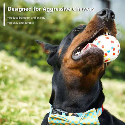 Bite Resistant Solid Dog Ball Toys for Small Large Dogs High Elasticity E-TPU Pet Chew Ball Toy Non Squeak Interactive Puppy Toy Bobit Store