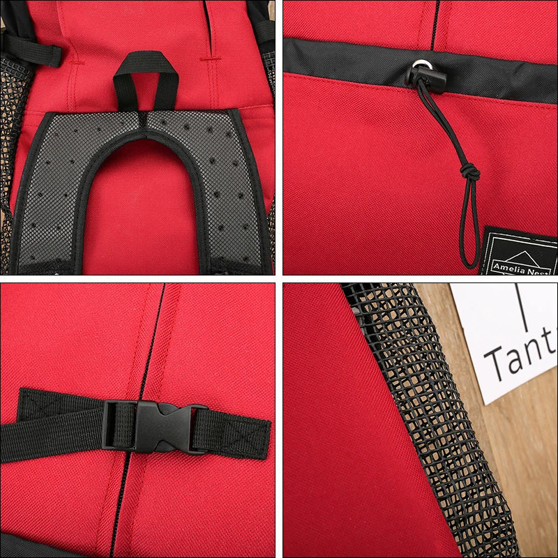 Strong Nylon Dog Carrier Backpack for Small Medium Dogs High Quality Breathable Cycling Backpack for Outdoor Travel Pet Supplies TNINGPET Store