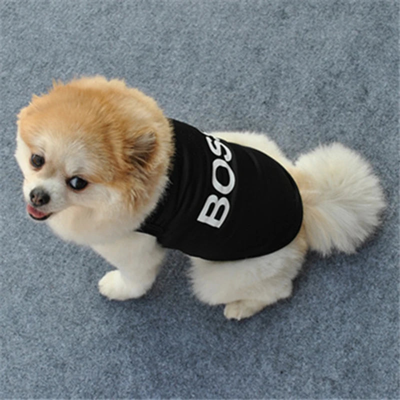 Security Clothing for Dogs Summer Pet Clothes Vest for Small Dogs Chihuahua Yorkshire Puppy Cats Low Price Pets T-shirt Costume TNINGPET Store