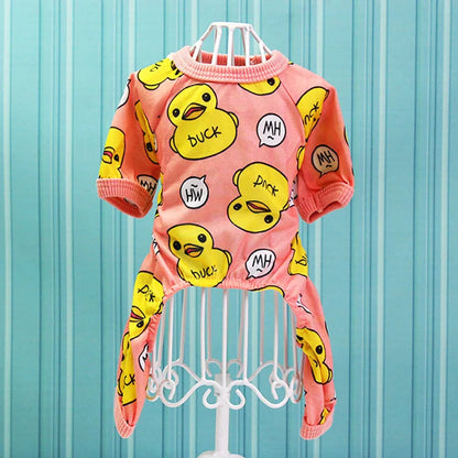 Cute Dog Clothes Soft Puppy Pajamas Outfits Pet Clothing for Small Dogs tshirts Spring Summer Yorkies Chihuahua Clothes 12c30 doagk Official Store