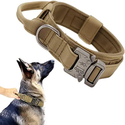 Durable Tactical Dog Collar Leash Set Adjustable Military Pet Collar Leash Medium Large Dog German Shepherd Training Accessories Shop1103887912 Store