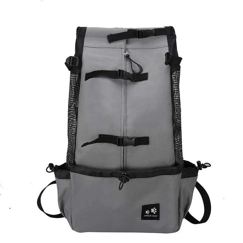 Strong Nylon Dog Carrier Backpack for Small Medium Dogs High Quality Breathable Cycling Backpack for Outdoor Travel Pet Supplies TNINGPET Store