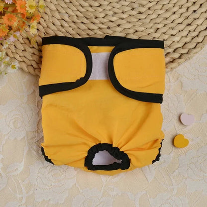 Reusable Sanitary Panties Washable Small Dog Pet Diapers Female Dogs Large Physiological Pants Shorts Male Cats Pet Menstruation Wang Shan Meow Pet Dog Cat Supplies Store