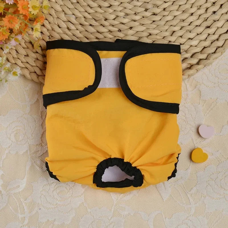 Reusable Sanitary Panties Washable Small Dog Pet Diapers Female Dogs Large Physiological Pants Shorts Male Cats Pet Menstruation Wang Shan Meow Pet Dog Cat Supplies Store