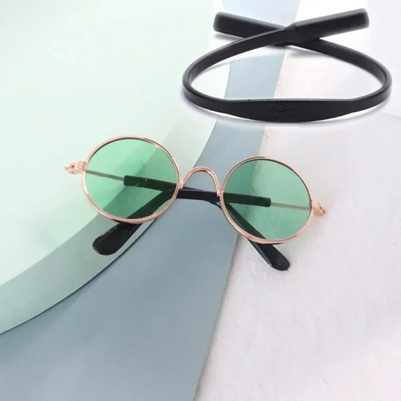 Cat Sunglasses Summer Outdoor Puppy UV Protection Sunglasses Dolls Sun Glasses Small Dog Cosplay Photo Props Cute Pet Sunglasses JJ Pets Supplies Store