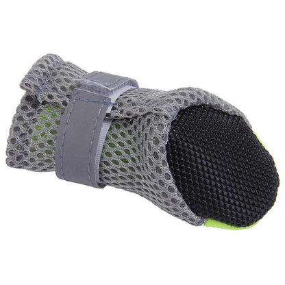 Pet Dog Shoes Breathable Waterproof Outdoor Walking Net Soft Summer Pet Shoes Night Safe Reflective Boots for Small Medium Dogs Cloud house Store