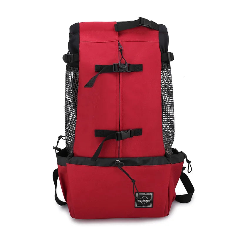 Strong Nylon Dog Carrier Backpack for Small Medium Dogs High Quality Breathable Cycling Backpack for Outdoor Travel Pet Supplies TNINGPET Store