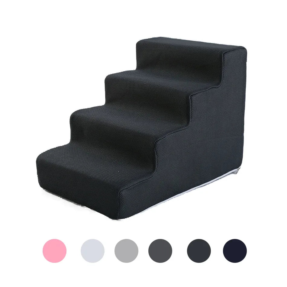 Pet Stairs Toys Cat Dog Ladder 2 3 4 Step Stairs for Dogs Puppy Ramp Detachable Sponge Pet Ladder Accessories WAITO-pets Store