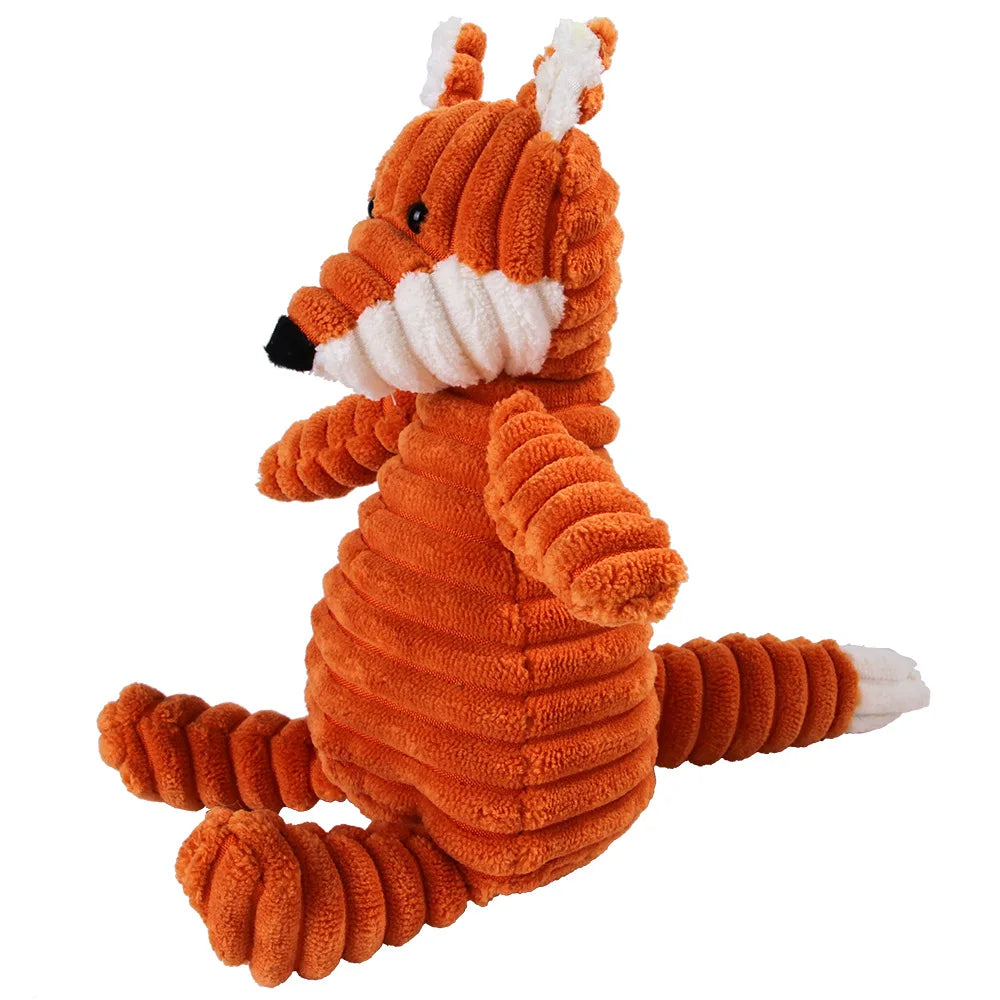 Pet Dog Molar Toy Vent Training Corduroy Monkey Pig Voice Plush Toy Dog Tooth Cleaning Supplie Dog Toys for Large Dogs Bobit Store
