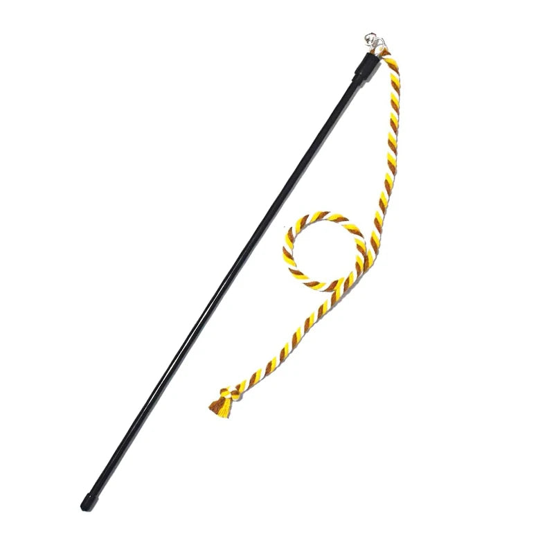 Cat Toy Interactive Teasing Rod with Rope for Cats to Chew and Chase Kitten Teaser Toy Pet Cats Wand Toys Stick Toy TAOZI Dropshipping Service Store
