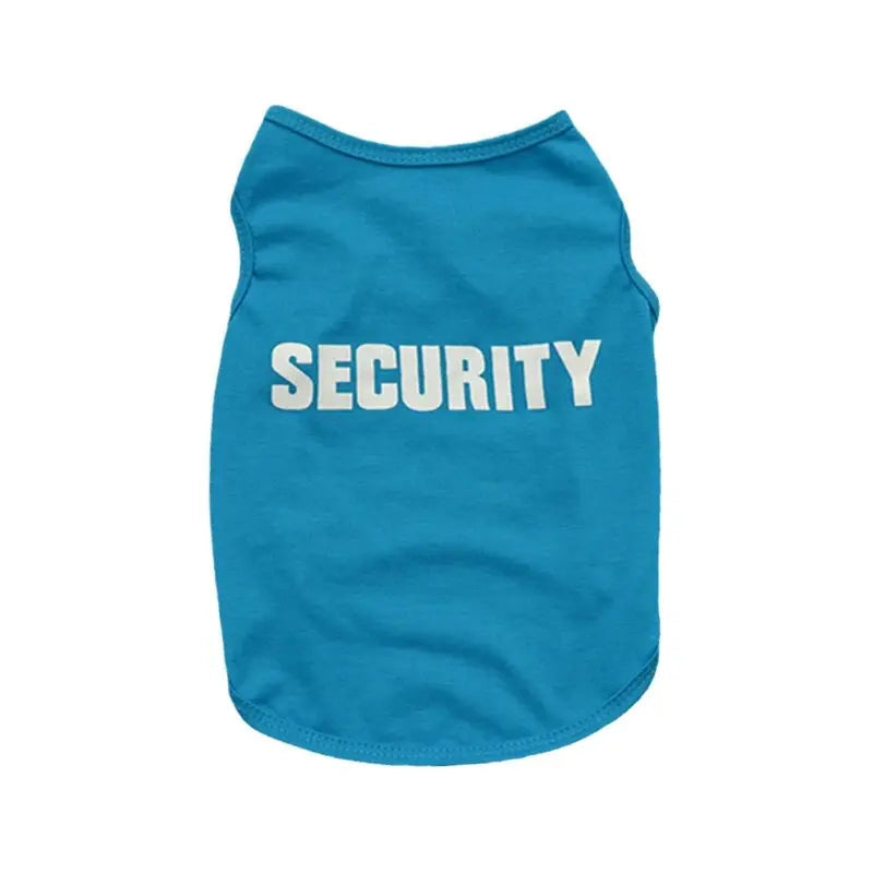 Security Clothing for Dogs Summer Pet Clothes Vest for Small Dogs Chihuahua Yorkshire Puppy Cats Low Price Pets T-shirt Costume TNINGPET Store