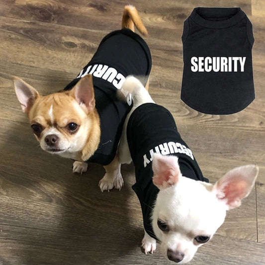 Security Clothing for Dogs Summer Pet Clothes Vest for Small Dogs Chihuahua Yorkshire Puppy Cats Low Price Pets T-shirt Costume TNINGPET Store