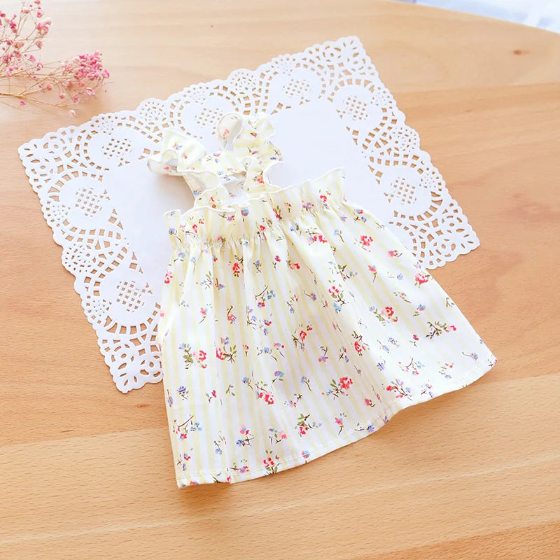 Summer Cotton Sphynx Cat Suspender Skirt Love Flower Pet Princess Dresses for Cats Gotas Katten Kedi Dog Dress mascotas Clothes XWangPet Store