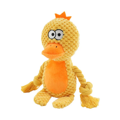 Stuffed Raw Small Joint Dog Plush Chew Toy Indestructible Bite Resistant Sound Puppy Squeaker Dogs Rattle For Pet Toys Supplies YUANTENG Crafts Factory Store