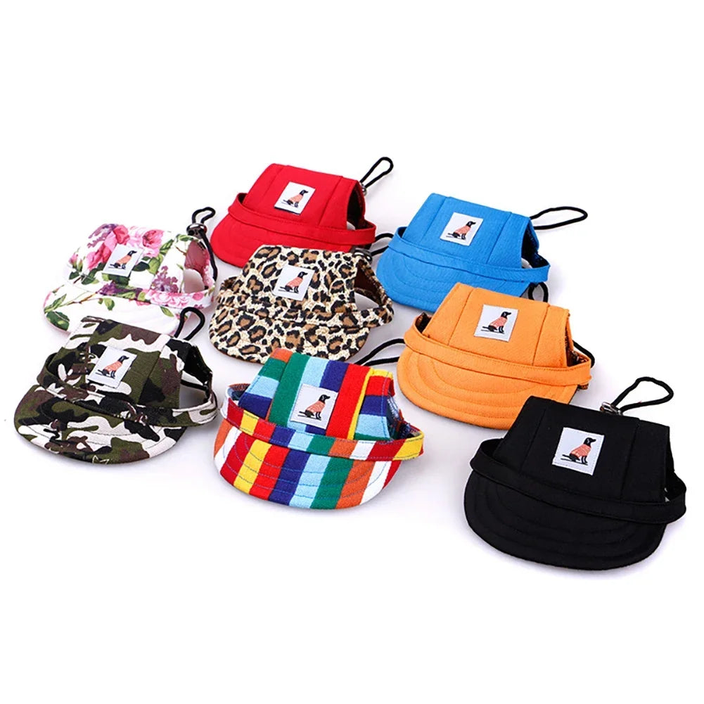 Fashionable Cute Pet Dog Cat Puppy Hat Baseball Visor Hat Puppy Grooming Dress Up Hat Peaked Cap Sunbonnet Outdoor Topee E-Smart Store