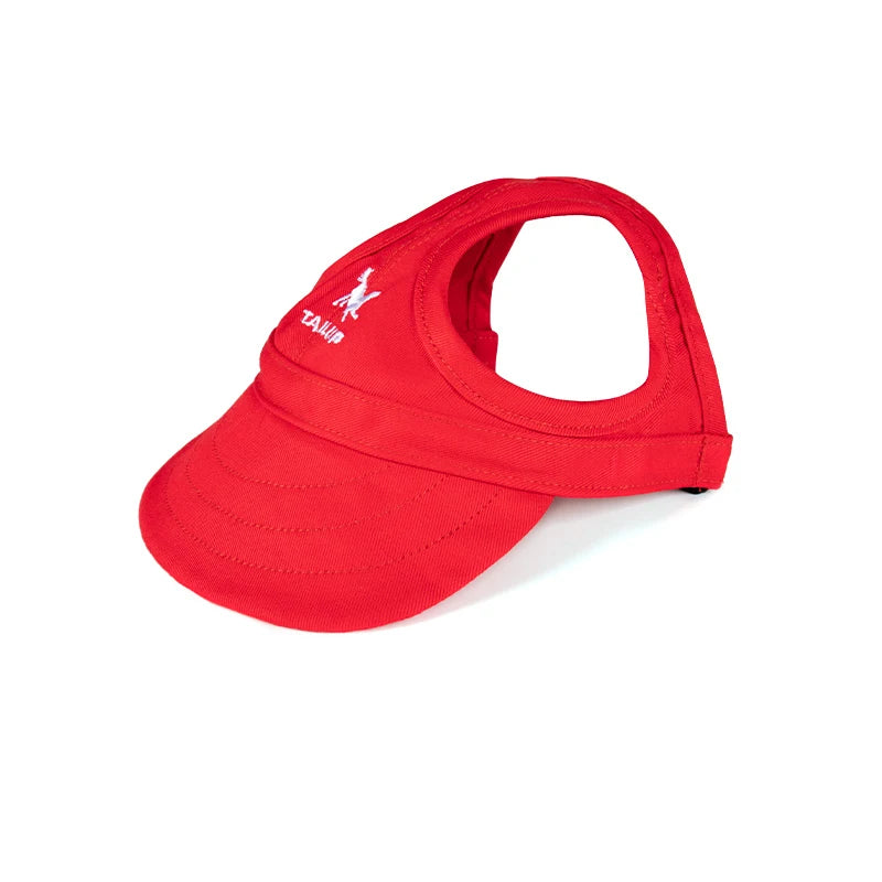Adjustable Pet Dog Travel Cute Baseball Hat Sun Cap Visor Hat with Ear Holes Outdoor Sport Pet Supplies Xiao Hei Store
