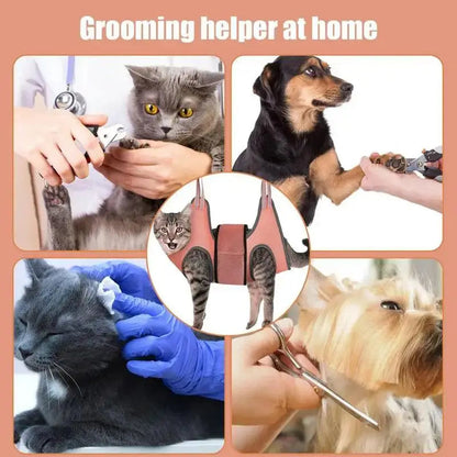 TONG New Pet Cat Grooming Hammock Helper Cat Dog Hammock Dogs Repairing Nails In Beauty Hammock Restraint Bag Pet Accessories TongTong Pet Store