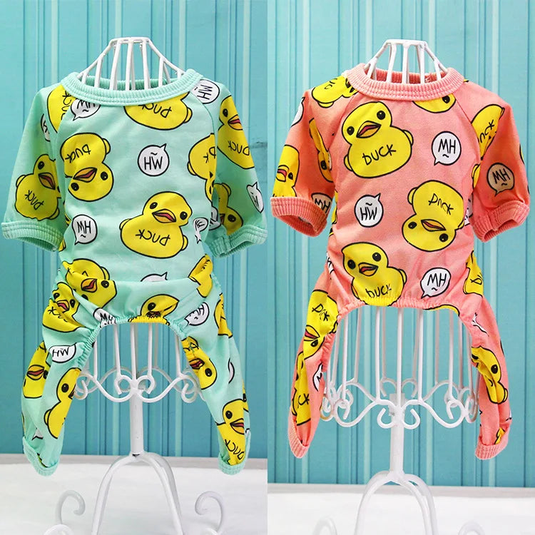Cute Dog Clothes Soft Puppy Pajamas Outfits Pet Clothing for Small Dogs tshirts Spring Summer Yorkies Chihuahua Clothes 12c30 doagk Official Store
