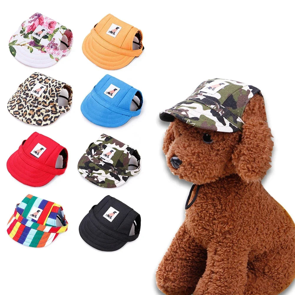 Fashionable Cute Pet Dog Cat Puppy Hat Baseball Visor Hat Puppy Grooming Dress Up Hat Peaked Cap Sunbonnet Outdoor Topee E-Smart Store