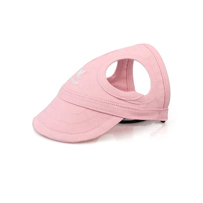 Adjustable Pet Dog Travel Cute Baseball Hat Sun Cap Visor Hat with Ear Holes Outdoor Sport Pet Supplies Xiao Hei Store