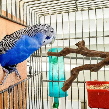 Pet Standing Stick Wild Grape Wood Pole Parrot Cockatiel Parakeet Station Board Bite Claw Grinding Toy Bird Cage Accessories Idestake Official Store