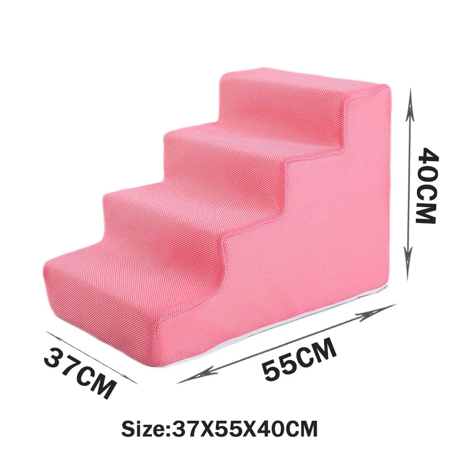Pet Stairs Toys Cat Dog Ladder 2 3 4 Step Stairs for Dogs Puppy Ramp Detachable Sponge Pet Ladder Accessories WAITO-pets Store