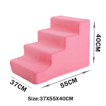 Pet Stairs Toys Cat Dog Ladder 2 3 4 Step Stairs for Dogs Puppy Ramp Detachable Sponge Pet Ladder Accessories WAITO-pets Store