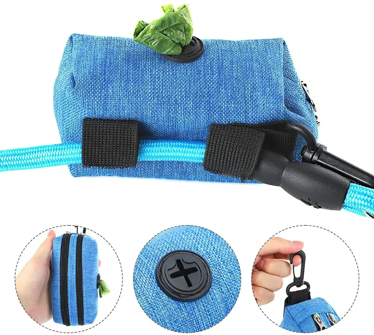 Pet Dog Poop Bag Dispenser Storage Bag Products Pet Waste Bags Carrier Dog Walking Accessories  Cleaning Supplies Bobit Store