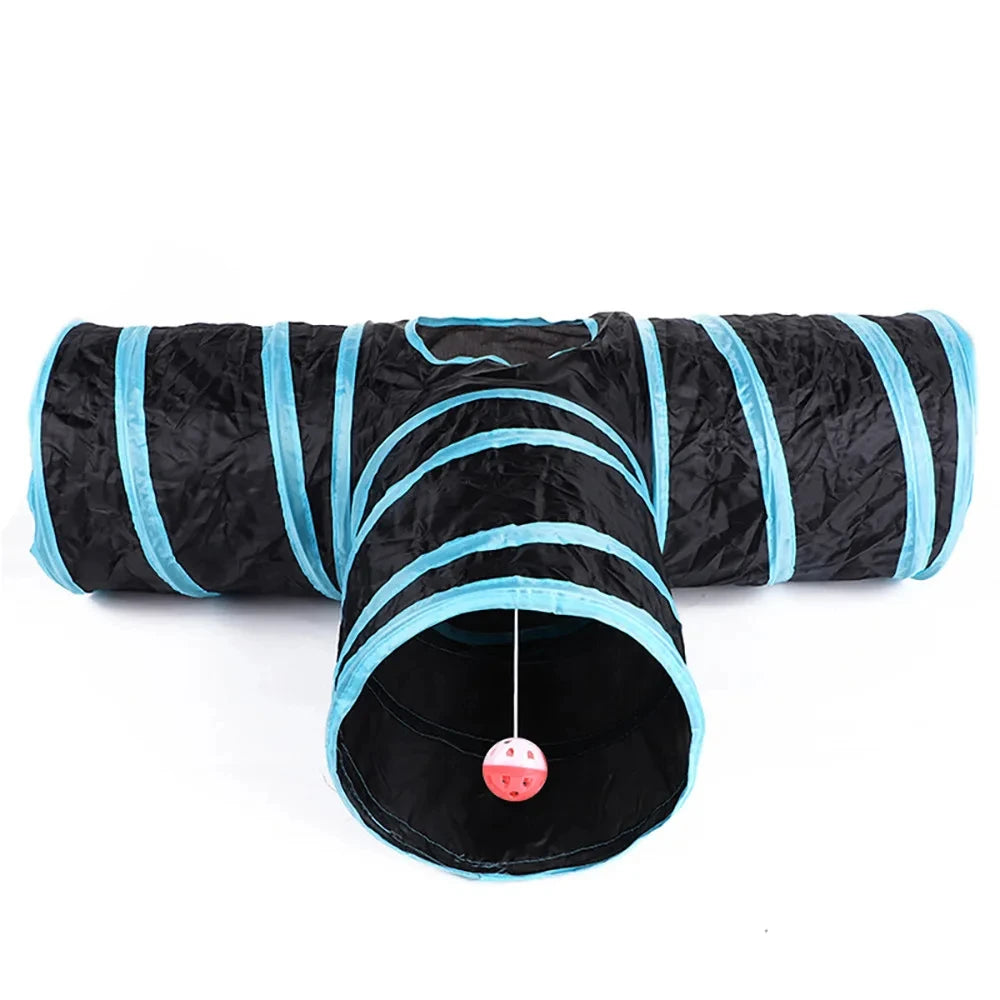 Cat Tunnel Foldable  Pet Supplies Cat S T Y Pass Play Tunnel Cat Toy Breathable Drill Barrel for Indoor loud paper Tina Home Life Store