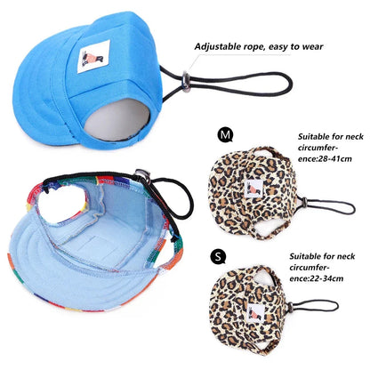 Fashionable Cute Pet Dog Cat Puppy Hat Baseball Visor Hat Puppy Grooming Dress Up Hat Peaked Cap Sunbonnet Outdoor Topee E-Smart Store