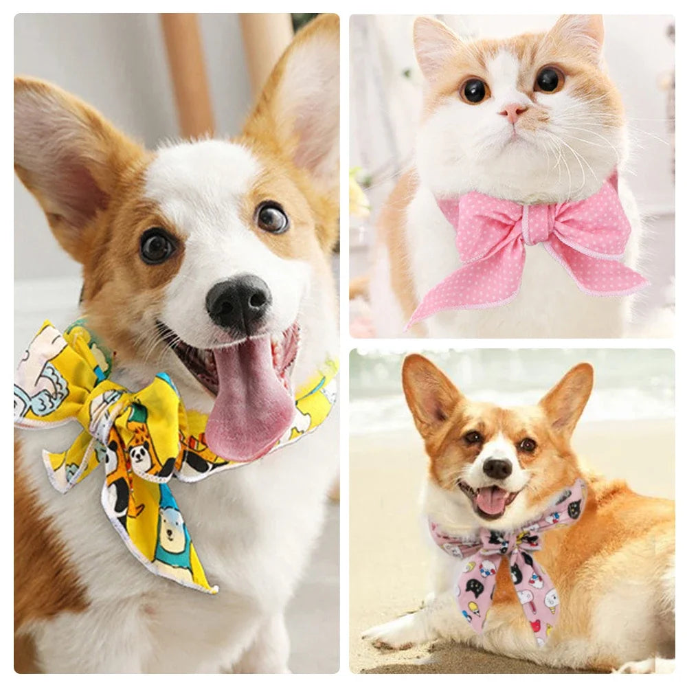 Pet Cooling Ice Scarf Cool Ice Towel Heatstroke Dogs Cats Ice Collar Adjustable Cat Collar Bib prevent heat stroke Dog Supplies daidaidog Store