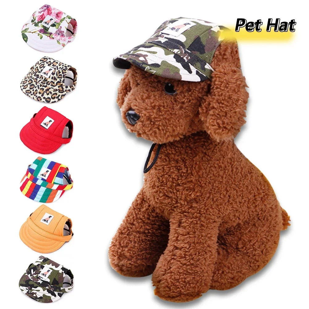 Fashionable Cute Pet Dog Cat Puppy Hat Baseball Visor Hat Puppy Grooming Dress Up Hat Peaked Cap Sunbonnet Outdoor Topee E-Smart Store