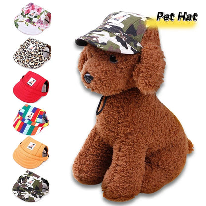 Fashionable Cute Pet Dog Cat Puppy Hat Baseball Visor Hat Puppy Grooming Dress Up Hat Peaked Cap Sunbonnet Outdoor Topee E-Smart Store