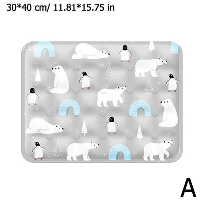 Summer Pet Cooling Pad Ice Crystal Gel Cool Down Cat To Dog Pet Grasp Bed Resistance Collapsible Rectangle Pad Accessories Love Life Home 2023 Store