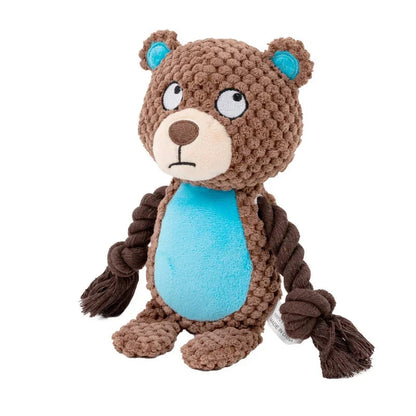 Stuffed Raw Small Joint Dog Plush Chew Toy Indestructible Bite Resistant Sound Puppy Squeaker Dogs Rattle For Pet Toys Supplies YUANTENG Crafts Factory Store