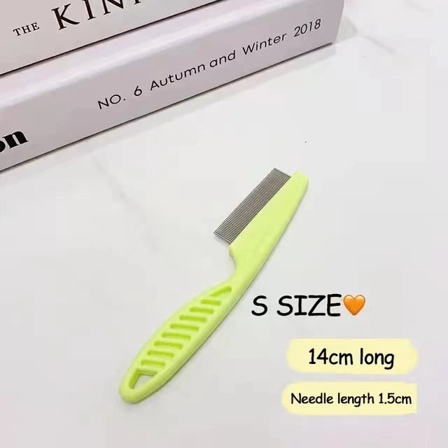 1/2pc Pet Hair Shedding Comb Stainless Steel Flea Comb for Cat Dog Pet Comfort Flea Hair Grooming Comb Dog Brush Grooming Tools Hi Pet Store