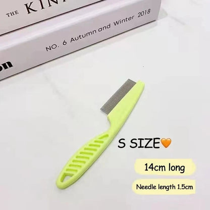 1/2pc Pet Hair Shedding Comb Stainless Steel Flea Comb for Cat Dog Pet Comfort Flea Hair Grooming Comb Dog Brush Grooming Tools Hi Pet Store