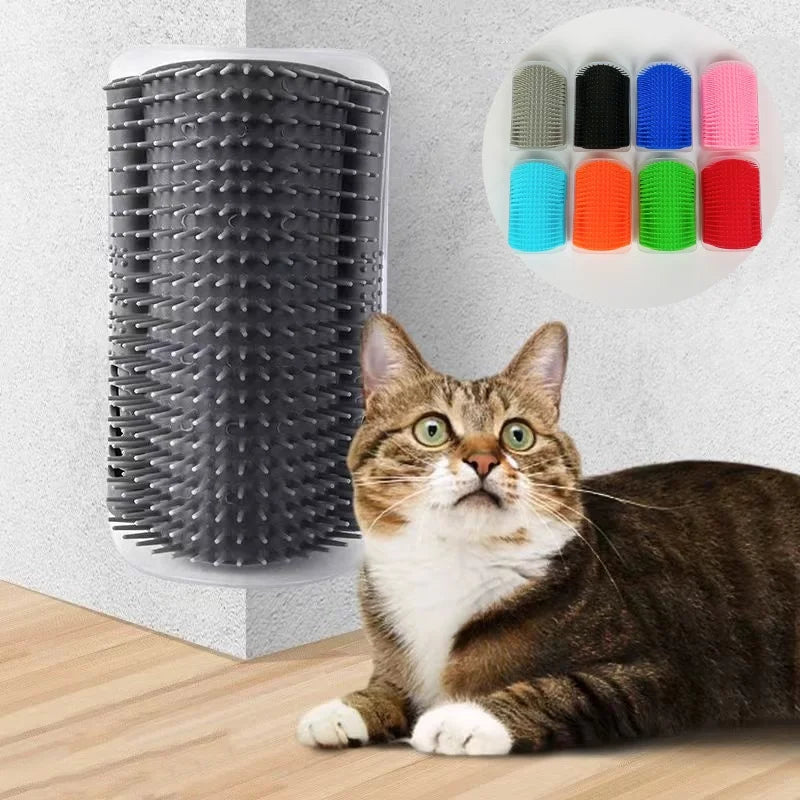 Cat Massage Tool Pet Hair Removal Massage Comb Wall Corner Self Cleaning Rubbing Brush Cats Toys Pet Beauty Supplies N0.1 Dream House Store