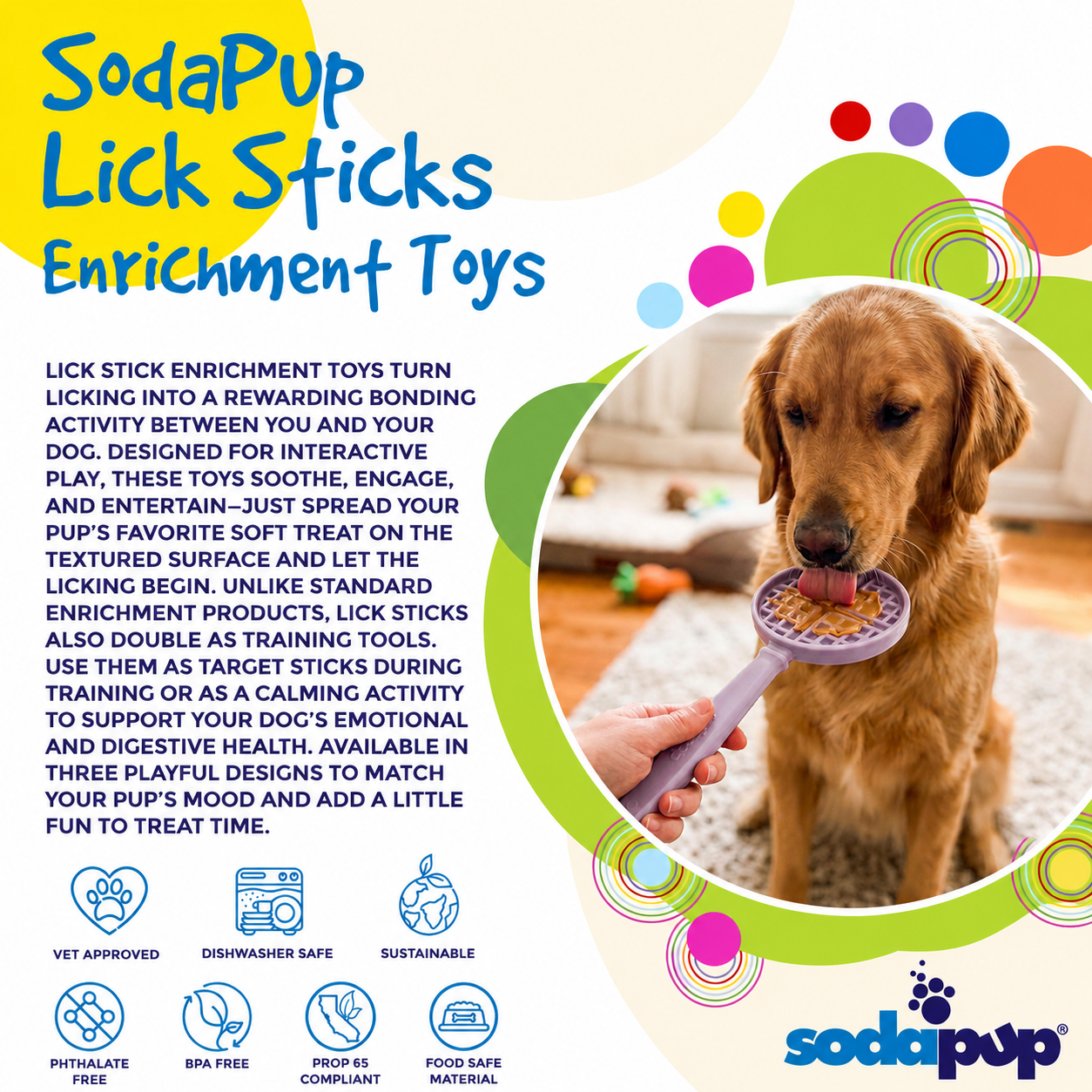 SodaPup eStick Hand-Held Dog Enrichment Lick Stick