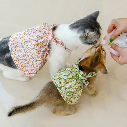 Summer Cotton Sphynx Cat Suspender Skirt Love Flower Pet Princess Dresses for Cats Gotas Katten Kedi Dog Dress mascotas Clothes XWangPet Store
