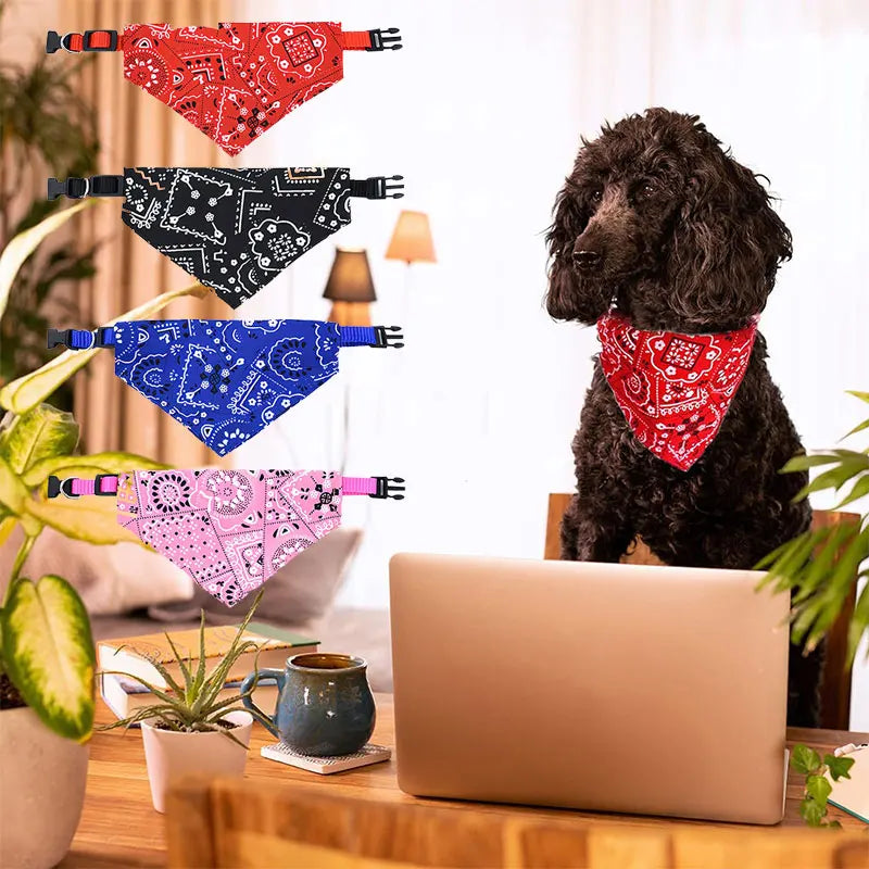 Adjustable Pet Puppy Cat Scarf For Cat Small Medium Large Dogs Bandana Collar Birthday Party Dress Up Pet Accessories Shop1103874959 Store