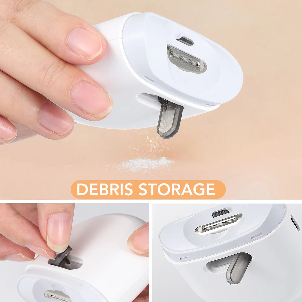 Electric Automatic Nail Clippers With Light Trimmer Nail Cutter Manicure For Baby Care Scissor Pet Nail Clipper Tools Hailicare Official Store