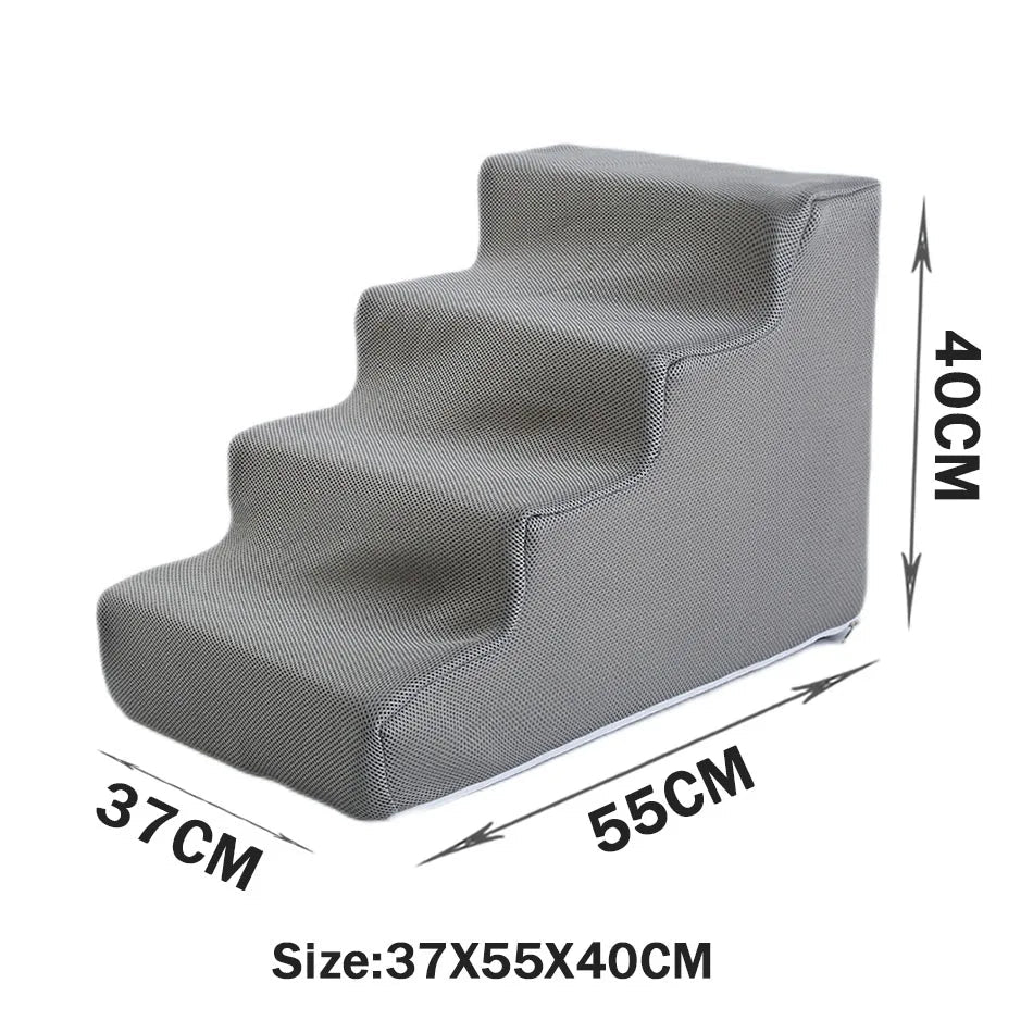 Pet Stairs Toys Cat Dog Ladder 2 3 4 Step Stairs for Dogs Puppy Ramp Detachable Sponge Pet Ladder Accessories WAITO-pets Store