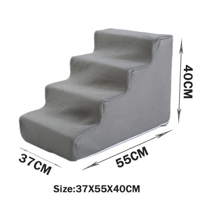 Pet Stairs Toys Cat Dog Ladder 2 3 4 Step Stairs for Dogs Puppy Ramp Detachable Sponge Pet Ladder Accessories WAITO-pets Store