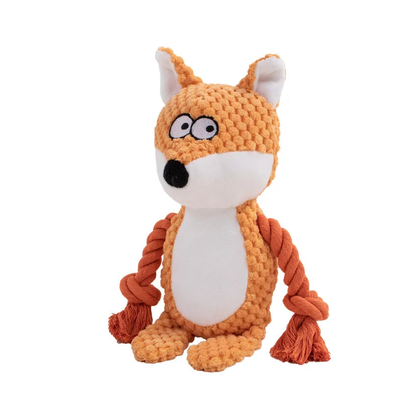 Stuffed Raw Small Joint Dog Plush Chew Toy Indestructible Bite Resistant Sound Puppy Squeaker Dogs Rattle For Pet Toys Supplies YUANTENG Crafts Factory Store
