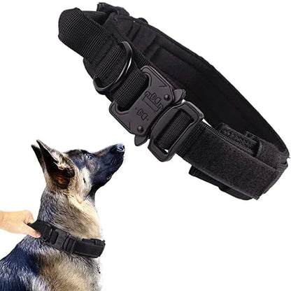 Durable Tactical Dog Collar Leash Set Adjustable Military Pet Collar Leash Medium Large Dog German Shepherd Training Accessories Shop1103887912 Store