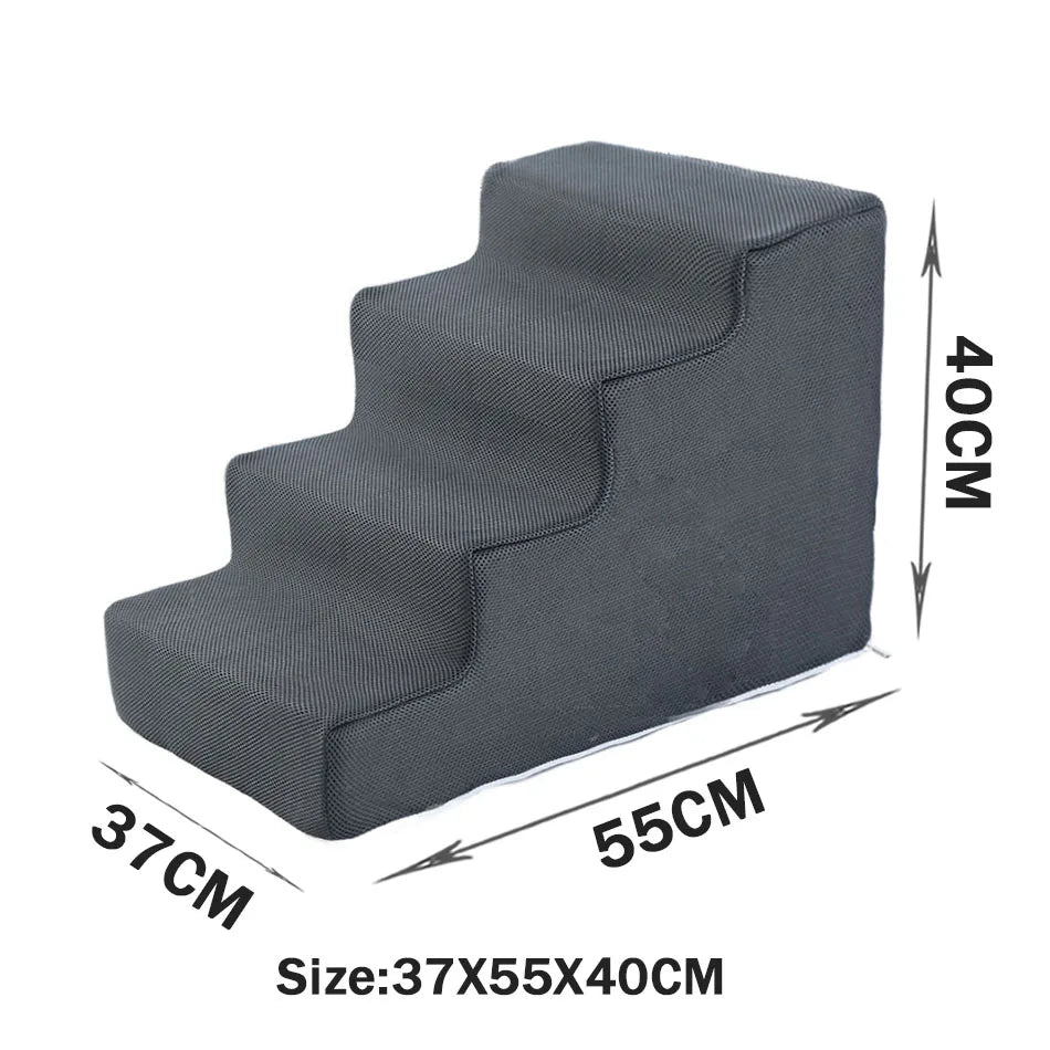 Pet Stairs Toys Cat Dog Ladder 2 3 4 Step Stairs for Dogs Puppy Ramp Detachable Sponge Pet Ladder Accessories WAITO-pets Store