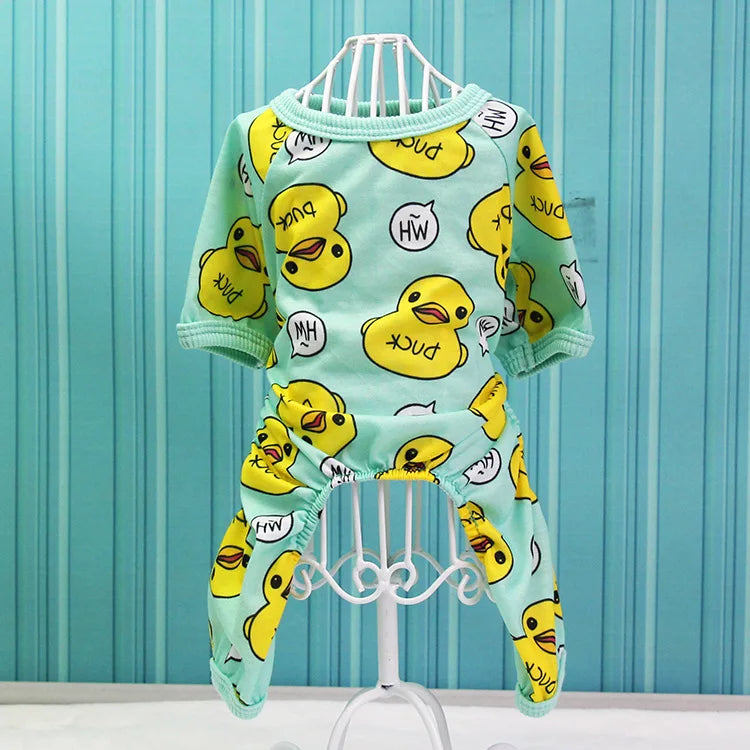 Cute Dog Clothes Soft Puppy Pajamas Outfits Pet Clothing for Small Dogs tshirts Spring Summer Yorkies Chihuahua Clothes 12c30 doagk Official Store